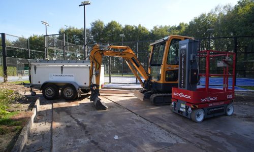 Padel fundering grondwerk